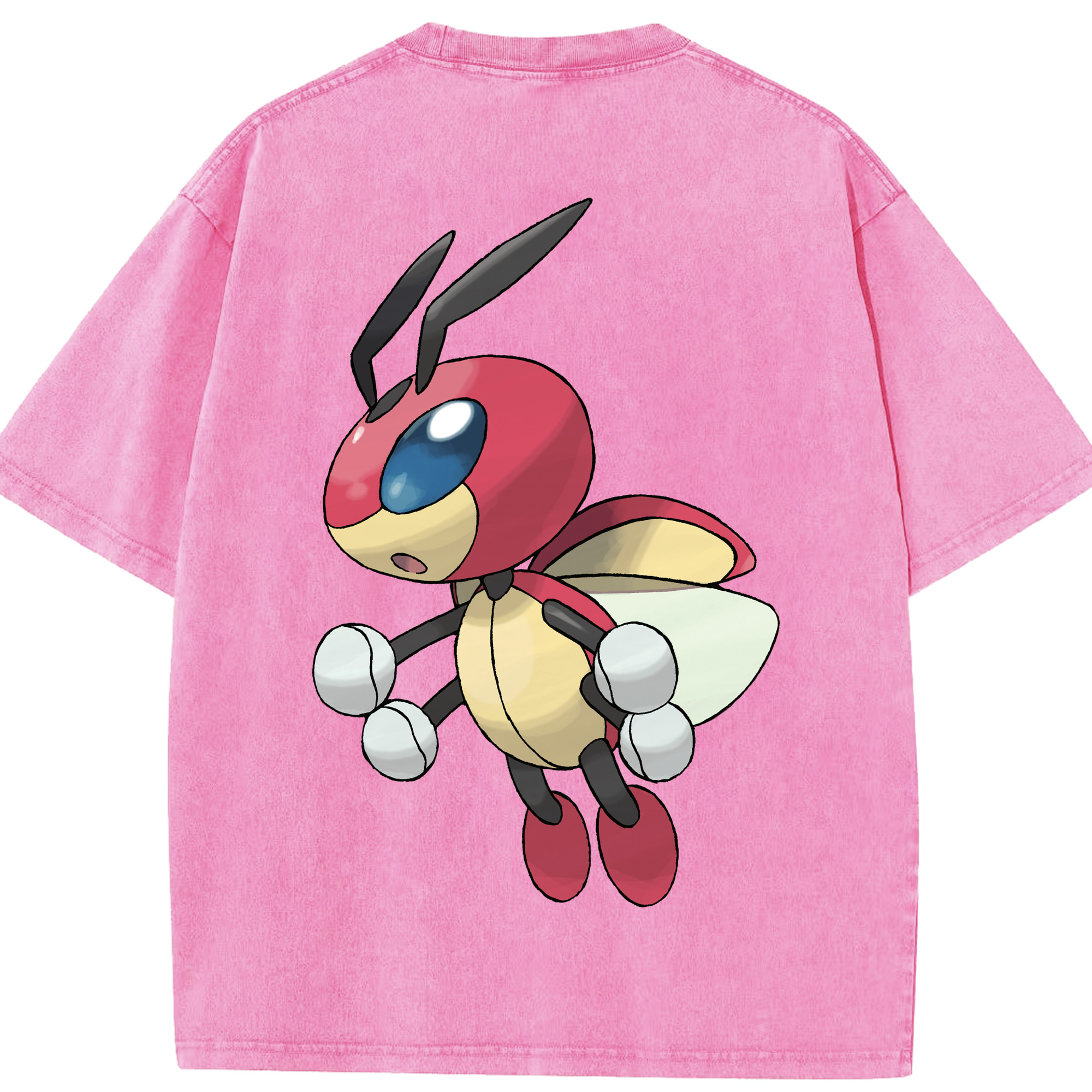 （画像用） ポケットモンスター Pokémon 綿100% ヴィンテージ風 半袖Tシャツ（背面プリント）
